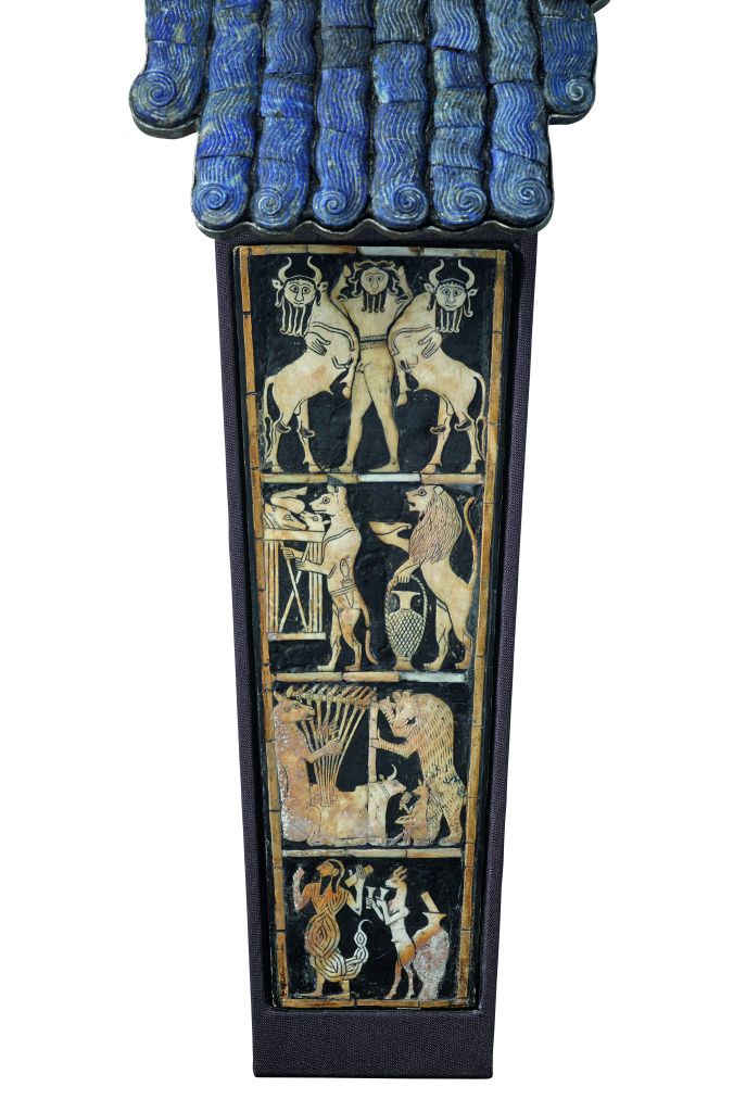 Inlay of the 'Great Lyre’ from the Royal Cemetery of Ur (c. 2500–2400 BC), Sumerian.