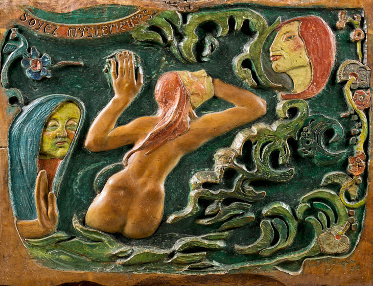 Soyez mystérieuses (Be Mysterious) (1890), Paul Gauguin. Musée d’Orsay, Paris