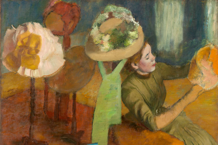 The Millinery Shop (1879–86), Edgar Degas. The Art Institute of Chicago. © Bridgeman Images. Image courtesy the Fine Arts Museums of San Francisco