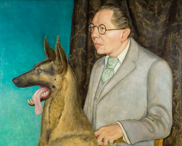 Hugo Erfurth with Dog (1926), Otto Dix. © DACS 2017. Museo Thyssen-Bornemisza, Madrid