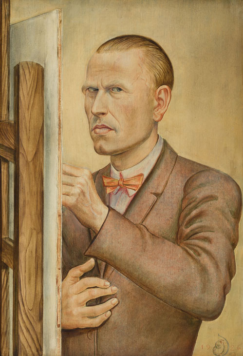 Self-Portrait with Easel (1926), Otto Dix. © DACS 2017. Leopold-Hoesch-Museum & Papiermuseum Düren. Photo: Peter Hinschläger