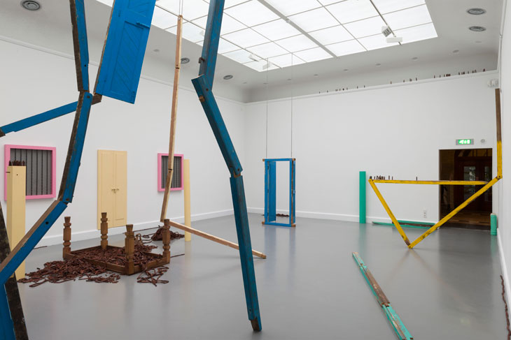 Of all people (2011), Sheela Gowda. Installation view at Van Abbemuseum, Eindhoven, 2013. Photo: Peter Cox. Courtesy the artist and Lund Kunstall