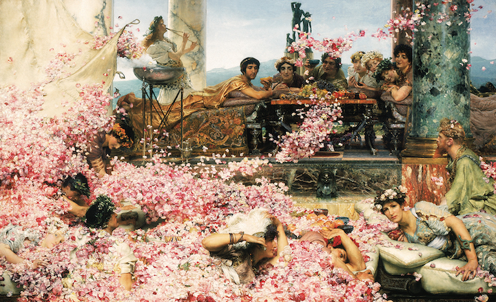 The Roses of Heliogabalus (1888), Sir Lawrence Alma-Tadema. © Perez Simon Collection