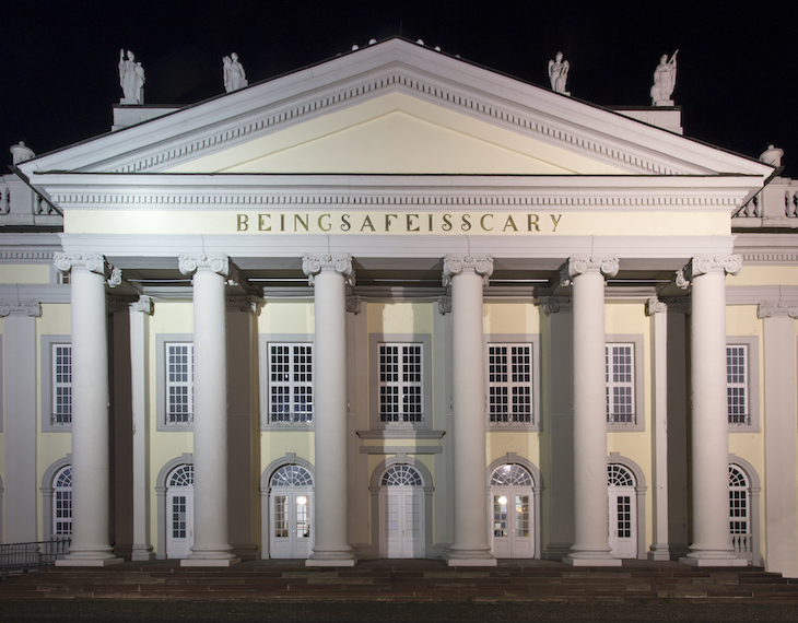 BEINGSAFEISSCARY (2017), Banu Cennetoğlu. Friedrichsplatz, Kassel, Documenta 14. Photo: Roman März