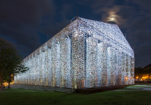 The Parthenon of Books (2017), Marta Minujín. Friedrichsplatz, Kassel, Documenta 14. Photo: Roman März