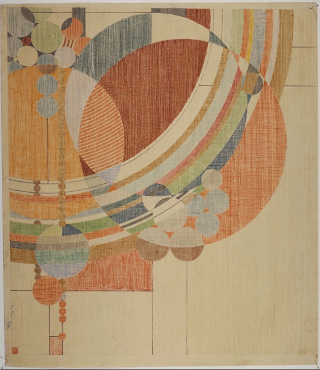 March Balloons (1955 drawing based on a c. 1926 design for Liberty magazine), Frank Lloyd Wright. The Frank Lloyd Wright Foundation Archives (The Museum of Modern Art | Avery Architectural & Fine Arts Library, Columbia University, New York)