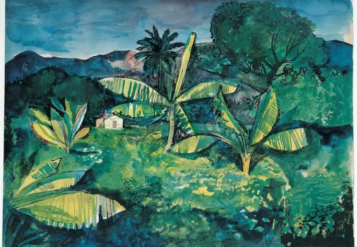 Landscape Near Kingston, Jamaica (1950), John Minton. Pallant House Gallery.