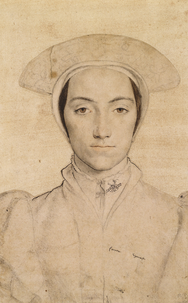 Woman wearing a white headdress (c. 1532–43), Hans Holbein the Younger. Royal Collection Trust. © Her Majesty Queen Elizabeth II, 2017