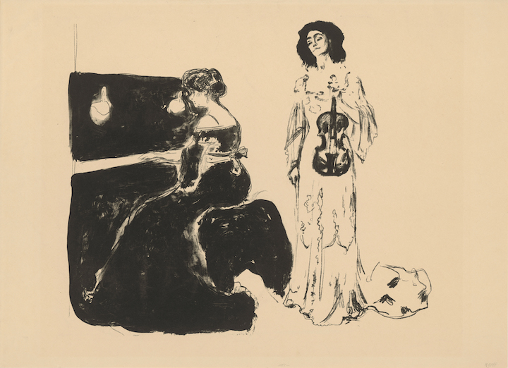 Violin Concerto (1903), Edvard Munch. © bpk, Kupferstichkabinett, Staatliche Museen zu Berlin, Dietmar Katz