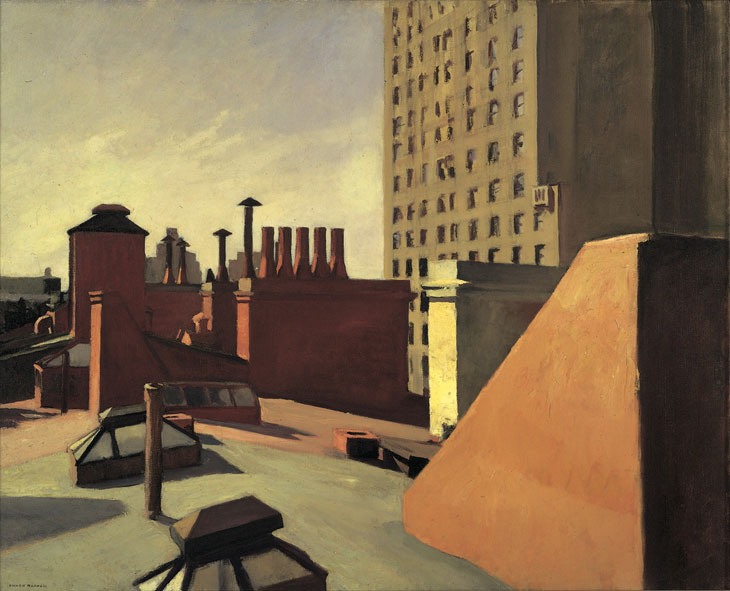 City Roofs (1932), Edward Hopper. © Heirs of Josephine N. Hopper, licensed by Whitney Museum of American Art