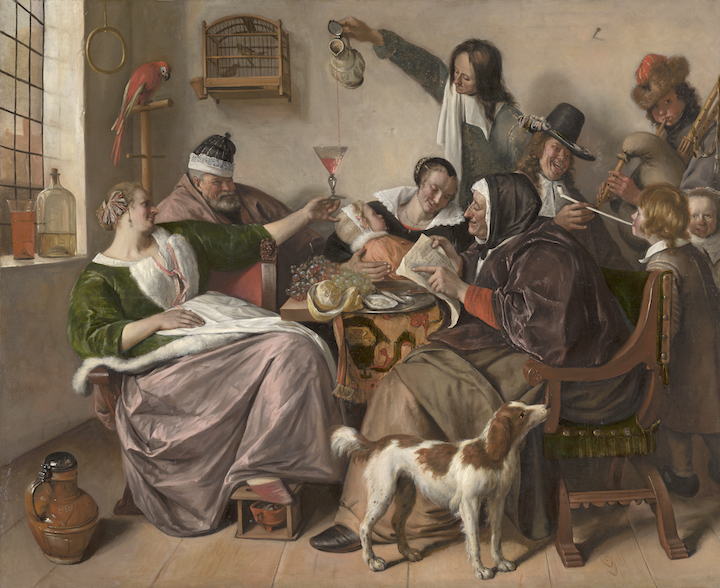 'As the Old Sing, So Pipe the Young' (c. 1668–70), Jan Steen. Photo: Mauritshuis, The Hague