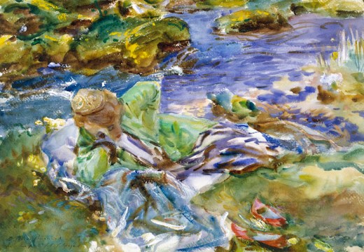 A Turkish Woman by a Stream, (c. 1907), John Singer Sargent. Victoria and Albert Museum