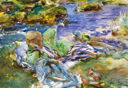 A Turkish Woman by a Stream, (c. 1907), John Singer Sargent. Victoria and Albert Museum
