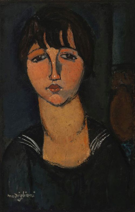 Woman in a Sailor Shirt (La femme en blouse marine) (1916), Amedeo Modigliani