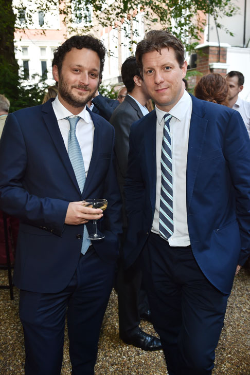 Thomas Marks and Fraser Nelson at the Apollo summer party 2017. Photo © Nick Harvey