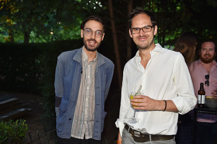 Igor Toronyi-Lalic and Tom Fleming at the Apollo summer party 2017.Photo © Nick Harvey