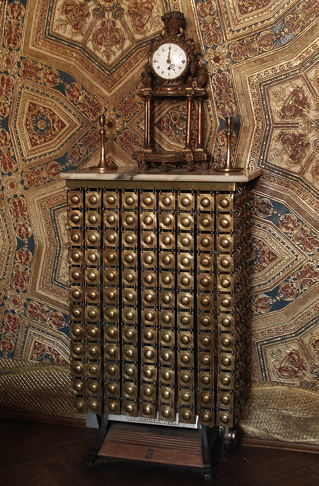 A radiator cover designed by Viktor Kovačić for his home in Zagreb