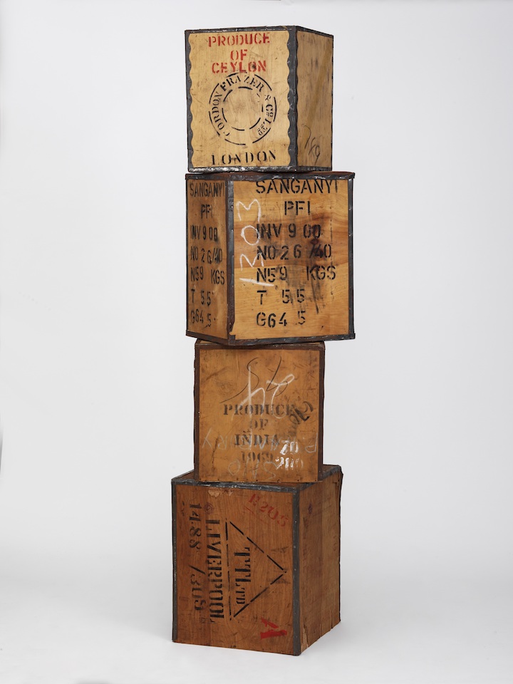 Plywood tea chests. Photo: Victoria and Albert Museum, London