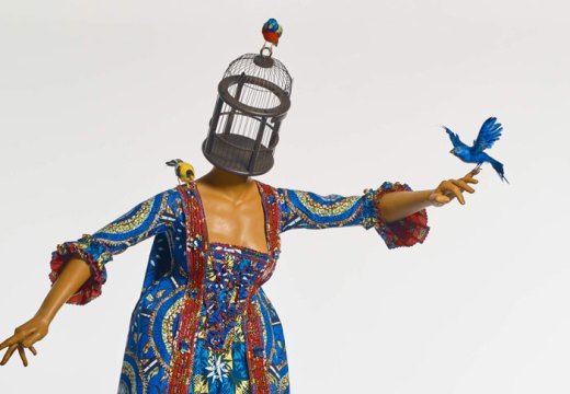 Mrs Pinckney and the Emancipated Birds of South Carolina (detail; 2017), Yinka Shonibare. Yale Center for British Art. Photo: Stephen White