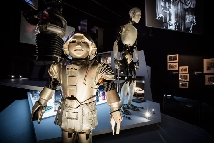 'Into the Unknown: A Journey through Science Fiction' (installation view; 2017), at the Barbican Centre. Photo: Tristan Fewings/Getty Images