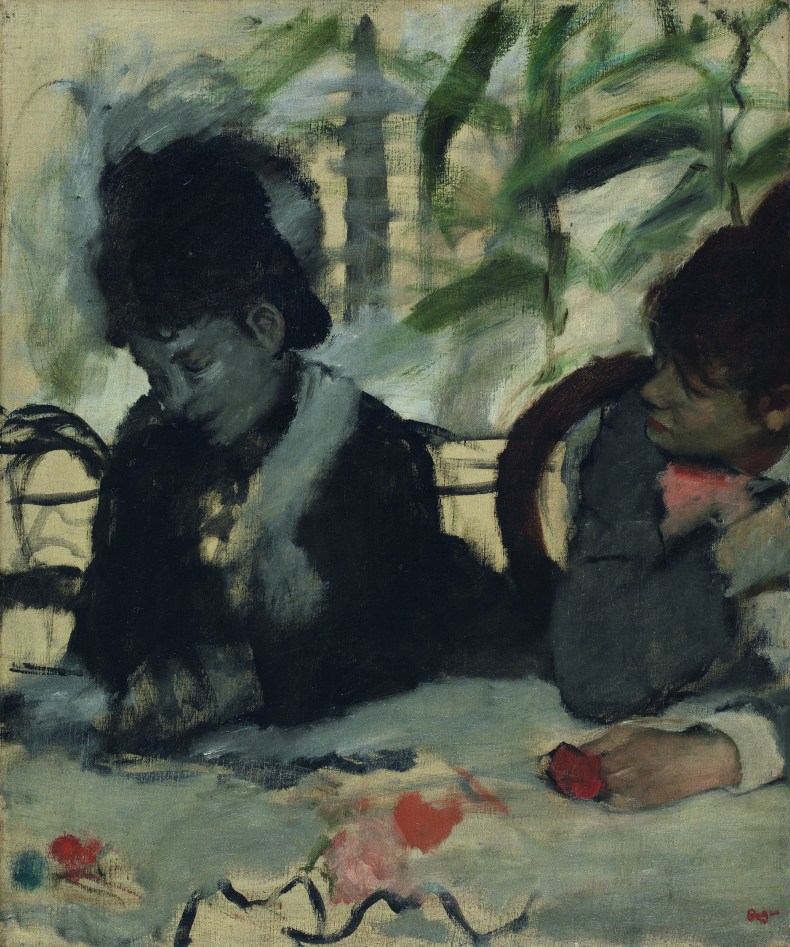 At the Cafe, (c. 1875–77), Edgar Degas,