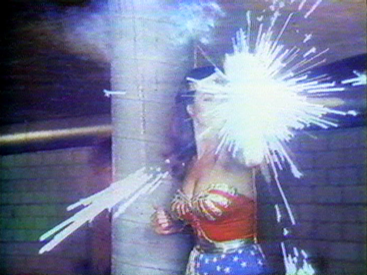 Technology/Transformation: Wonder Woman (video still; 1978–79), Dara Birnbaum. Courtesy of the artist and Electronic Arts Intermix