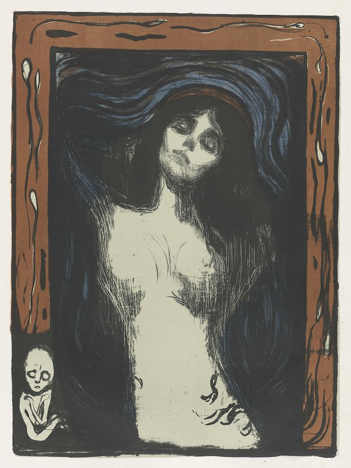 Madonna (1895, printed 1913/14), Edvard Munch. Courtesy of National Gallery of Art, Washington