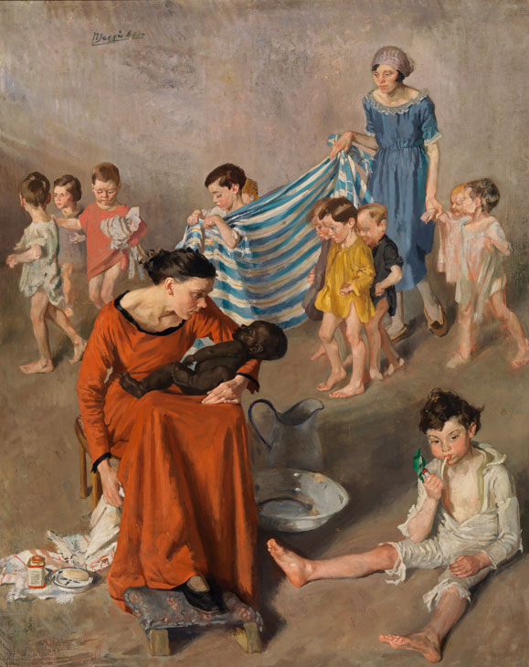 Bathtime at the Crèche (c. 1925), Margaret Clarke. National Gallery of Ireland. © Artist’s Estate. Photo © National Gallery of Ireland