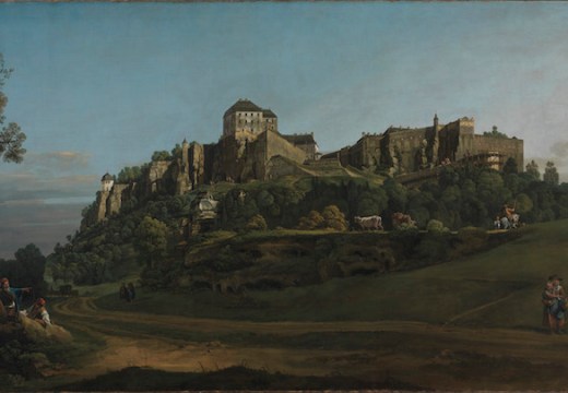 The Fortress of Königstein from the North (around 1756–58), Bernardo Bellotto. © The National Gallery, London