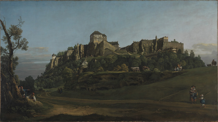 The Fortress of Königstein from the North (around 1756–58), Bernardo Bellotto. © The National Gallery, London