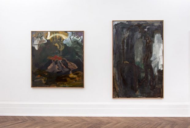Installation view showing 'Untitled' (1989) and 'Untitled' (1983), Courtesy Michael Werner Gallery, New York and London