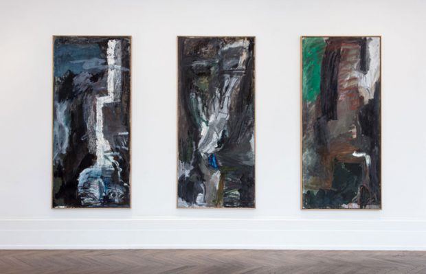 Installation view showing Untitled (1981), Untitled (1981), and Untitled (1983), courtesy Michael Werner Gallery, London and New York.