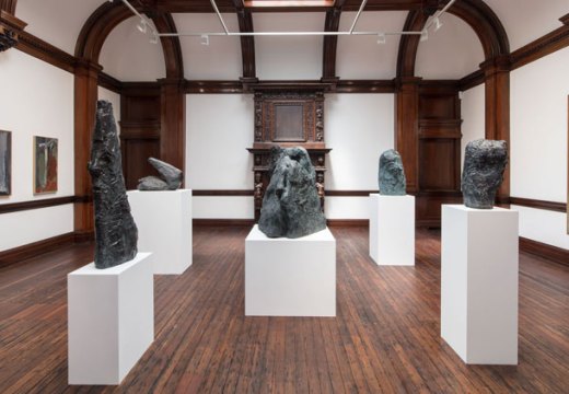 Installation view of 'Per Kirkeby: Paintings and Bronzes from the 1980s' at Michael Werner Gallery, London, photo: courtesy Michael Werner Gallery, London and New York