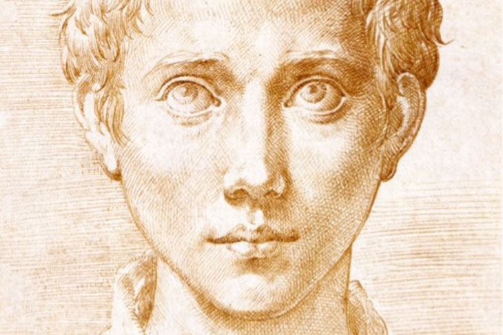 Head of a Young Man (detail; c. 1539–40), Girolamo Mazzola, called Parmigianino