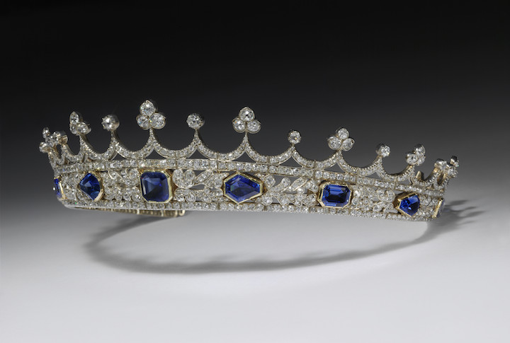 Queen Victoria's diamond and sapphire coronet, made by Joseph Kitching, 1840–42. © Victoria and Albert Museum, London