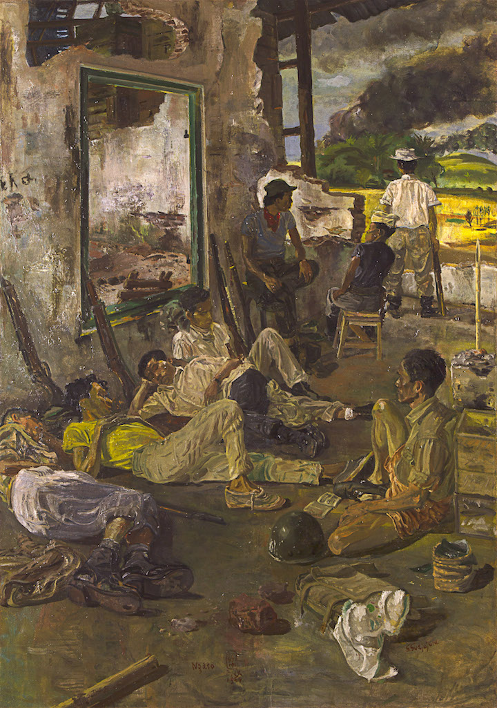 Ngaso (1964), Sindudarsono Sudjojono. Collection of Museum of Modern and Contemporary Art in Nusantara (Museum MACAN)