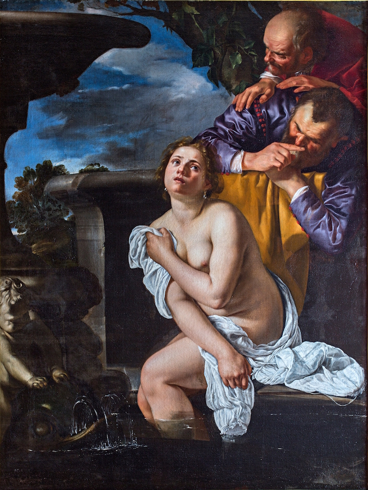 Susannah and the Elders (1622), Artemisia Gentileschi. Courtesy of The Burghley House Collection