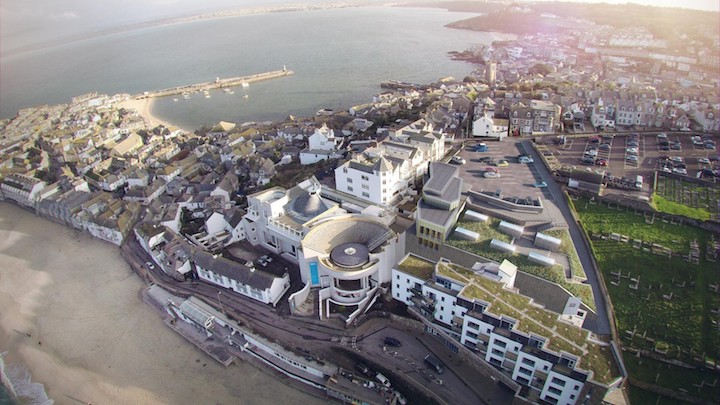 Tate St Ives exterior visualisation. © Jamie Fobert Architects