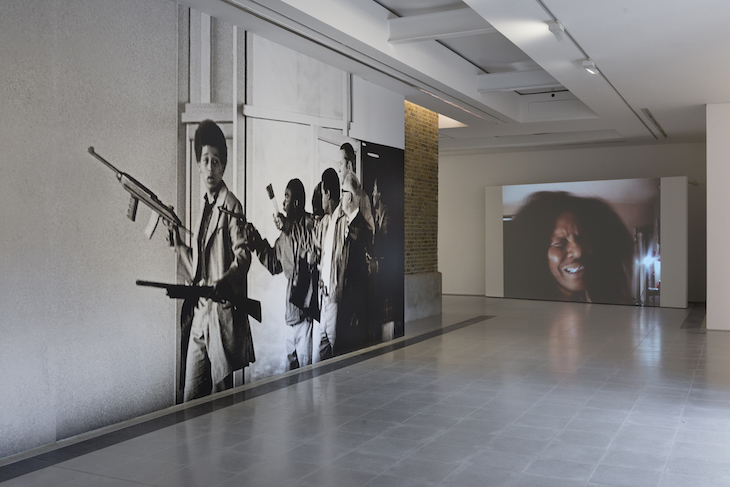 Installation view, 'Arthur Jafa: A Series of Utterly Improbable, Yet Extraordinary Renditions', Serpentine Sackler Gallery, London.
