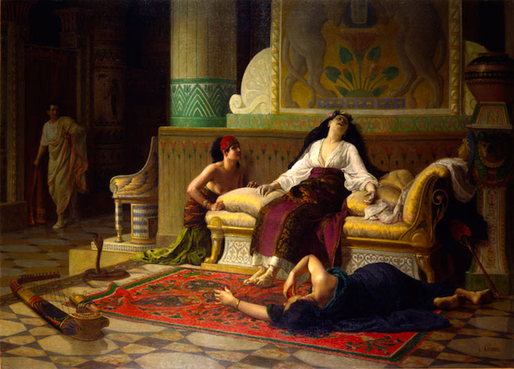 La Mort de Cléopâtre (1899), Louis-Marie Baader. Courtesy Musée des Beaux-Arts de Rennes