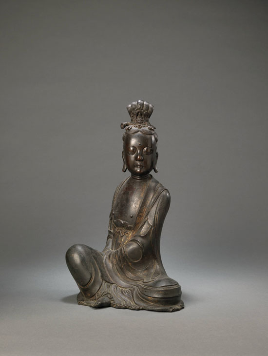 Seated figure of Guanyin, Ming dynasty (1368–1644), ht 42cm. Priestley & Ferraro at Fine Art Asia