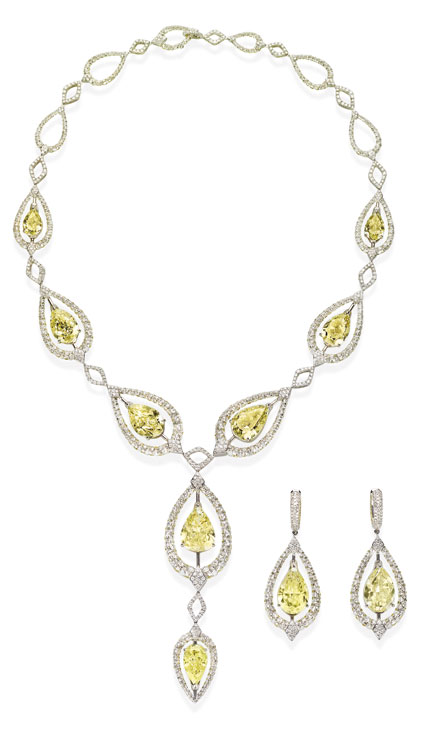 'Merveille' necklace and earrings, 2017. Boghossian (price on application)