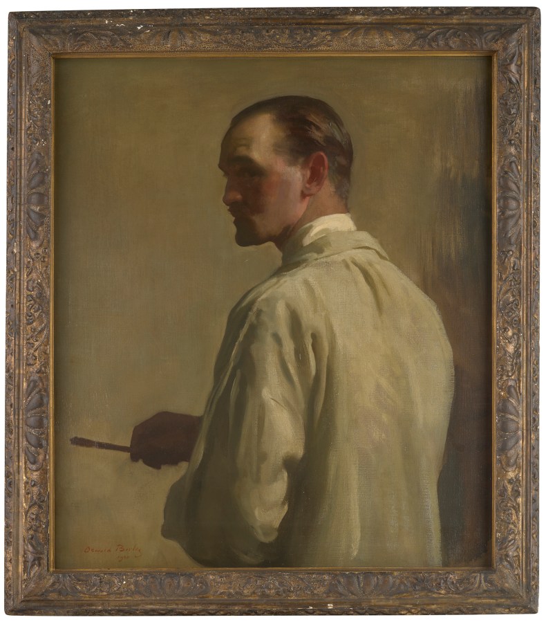 Self-portrait in profile, (1920), Oswald Birley, private collection