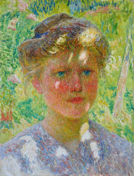 Jeune fille (c. 1901), Emile Claus. Thomas Deprez Fine Arts at B/FAF