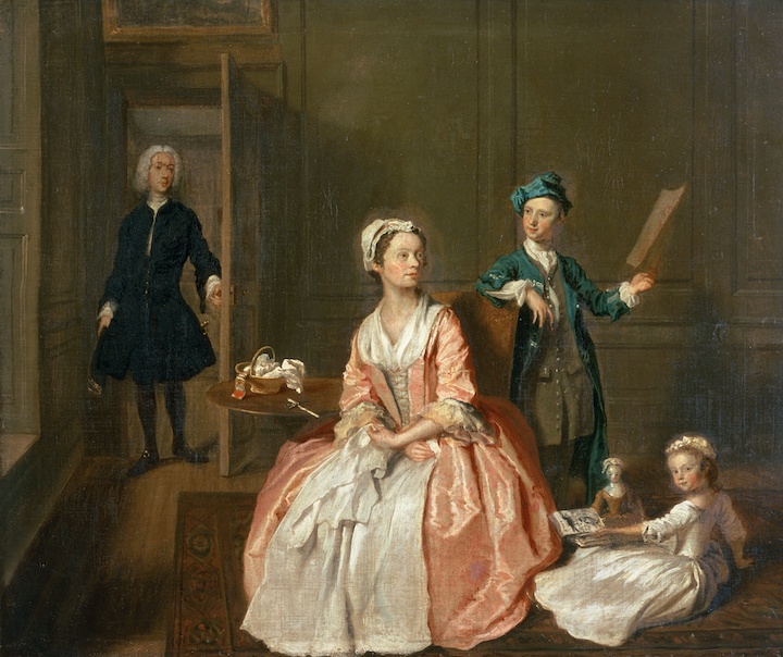 The Artist’s Family (c. 1730), Joseph Highmore. © Private collection / Bridgeman Images