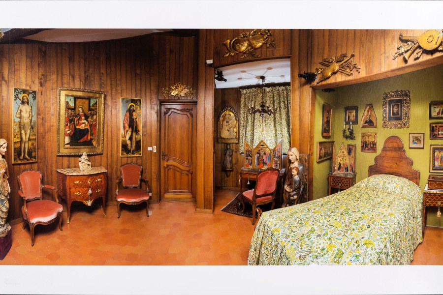 The main bedroom at the villa of Francesco Federico Cerruti (1922–2015)