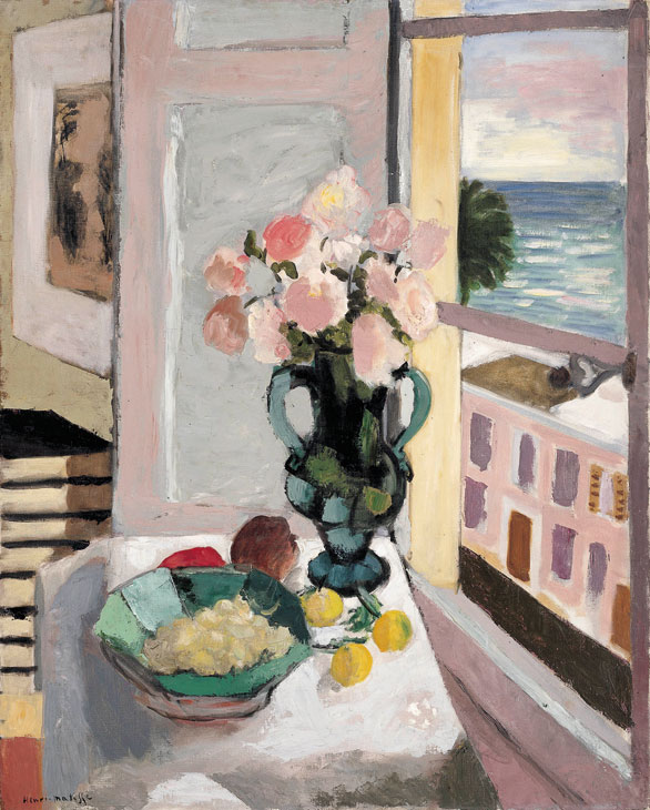 Safrano Roses at the Window (1925), Henri Matisse. Private collection.