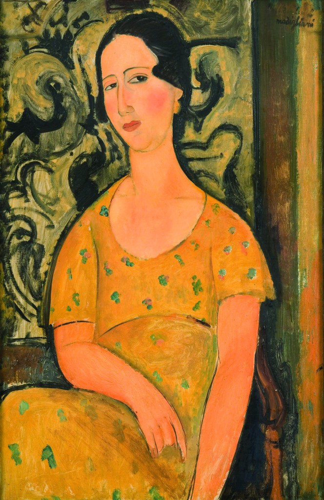 Woman in a Yellow Dress (La Belle Espagnole) (1918), Amadeo Modigliani