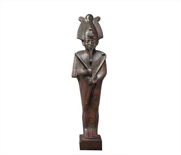 Statuette of Osiris (c. 600 BC), Egyptian, Late Dynastic Period. Charles Ede