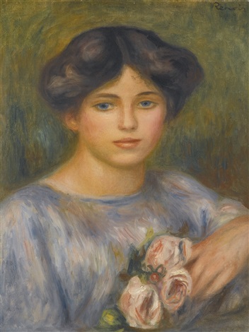 Jeune fille aux roses (1897), Pierre-Auguste Renoir